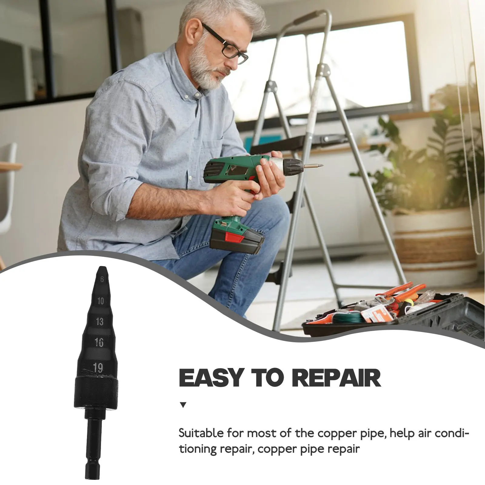 Copper Hvac Pipe Expander Air Conditioner Repair Tool Swaging Tool Kit Lightweight and Tools Expander - view 6
