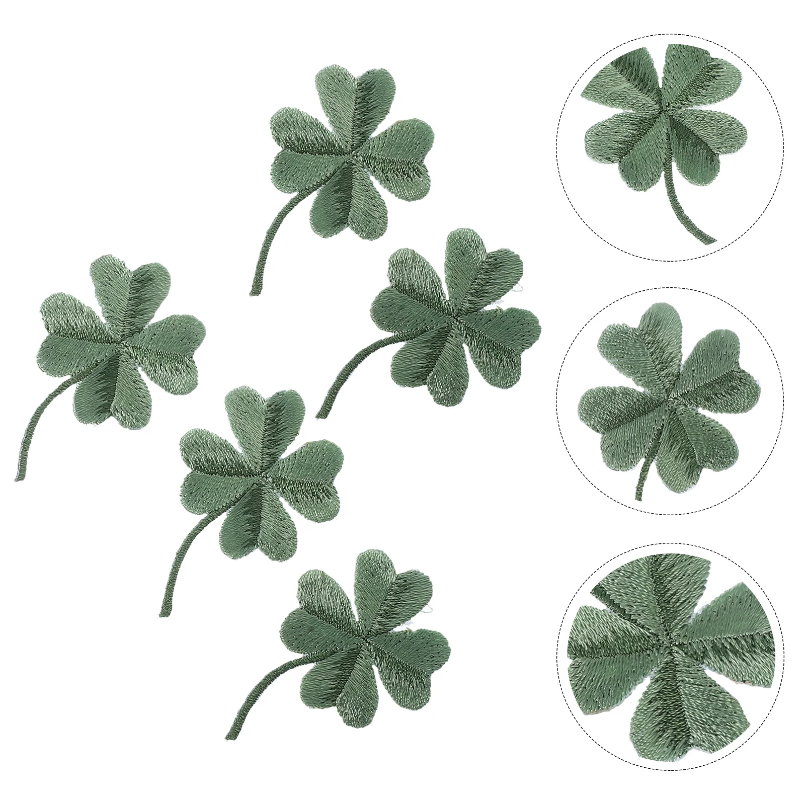 

Sew on Four Leaf -leaf Grass Paste Flower Cloth Patch Decorate Patches for Clothing