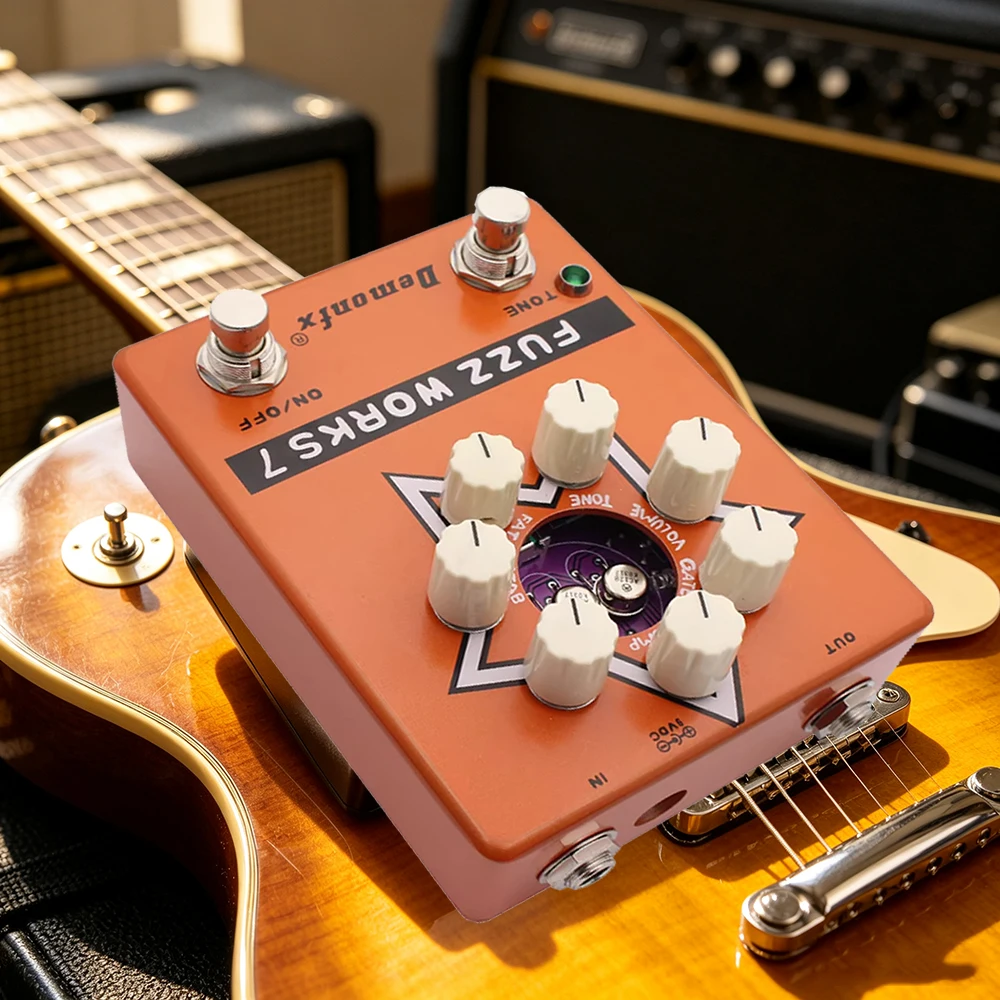 New Demonfx Fuzz Works 7 Guitar Bass Effects Pedal Fuzz Based On Fuzz Factory 7 - view 4