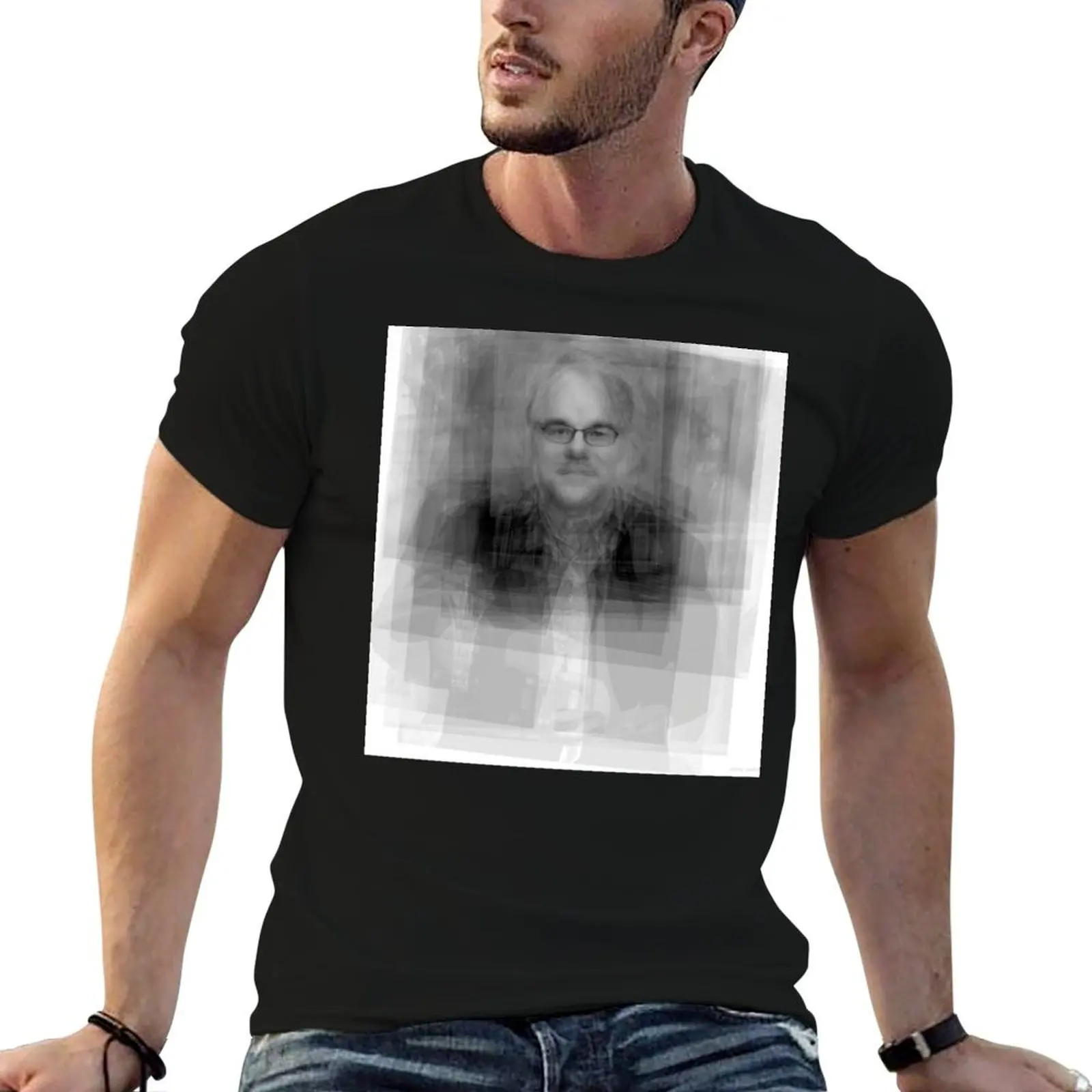 

Philip Seymour Hoffman Portrait T-Shirt t shirt custom print t shirts for man cotton mens graphic t shirts T-Shirt