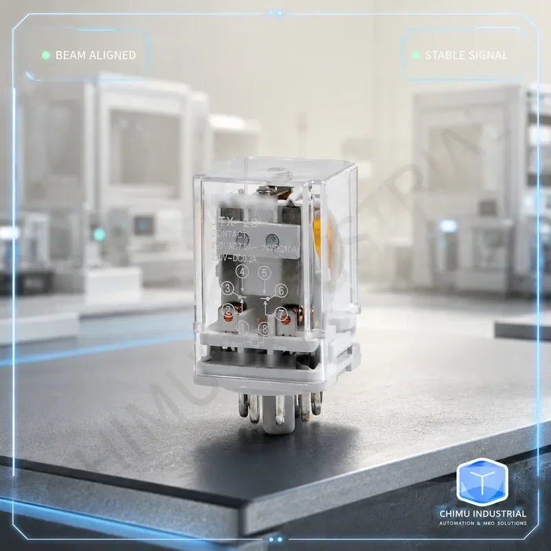 【CHIMU INDUSTRIAL】 for JTX-2C JTX-3C Universal Intermediate Relay Silver Contact Round Base 8 Pin 11 Pin DC12V DC24V AC220V