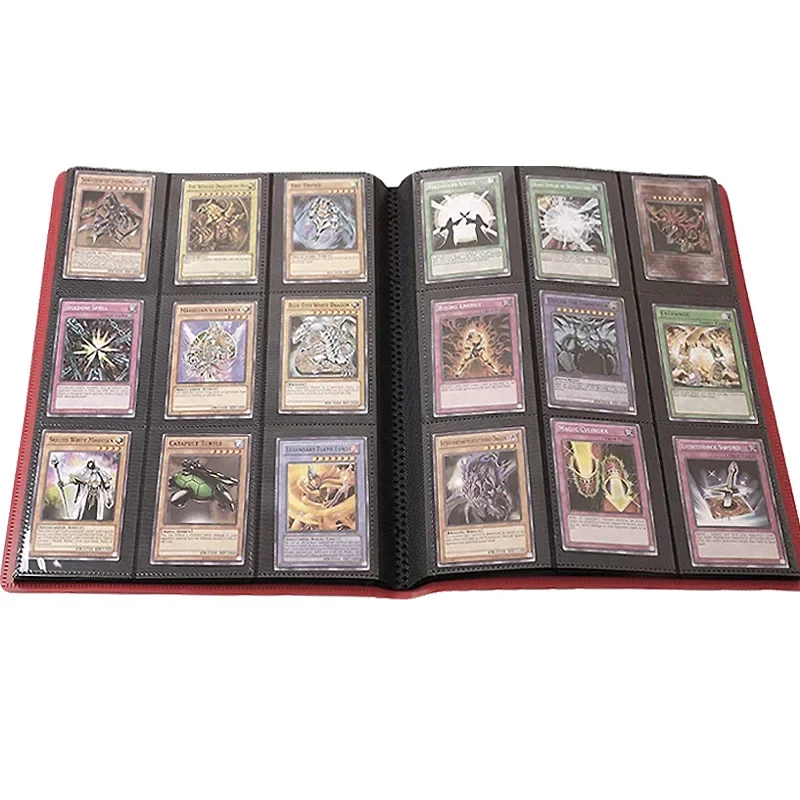 160/360 Karten Sammelalbum, Kartenhalter für MTG Yugioh CCG Brettspiele, Tragbares Fotokarten-Sammelbuch mit Hüllen – Detail 5