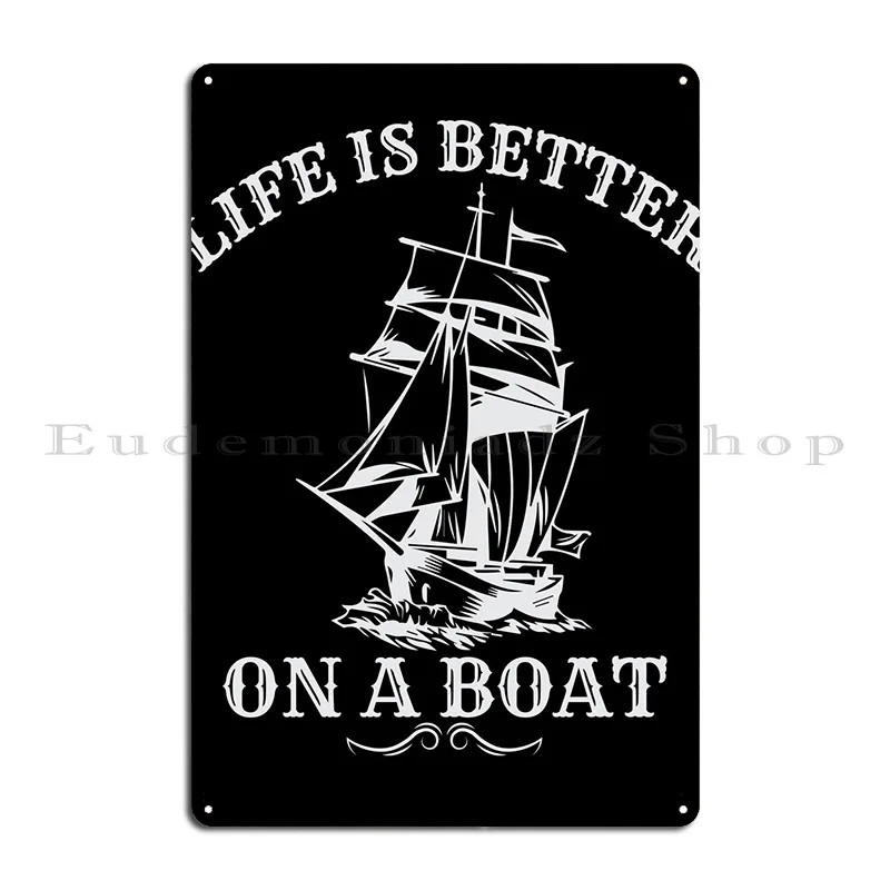 Boat Captain Boater Metal Sign Designer Wall Decor Club Party Design Living Room Tin Sign Poster