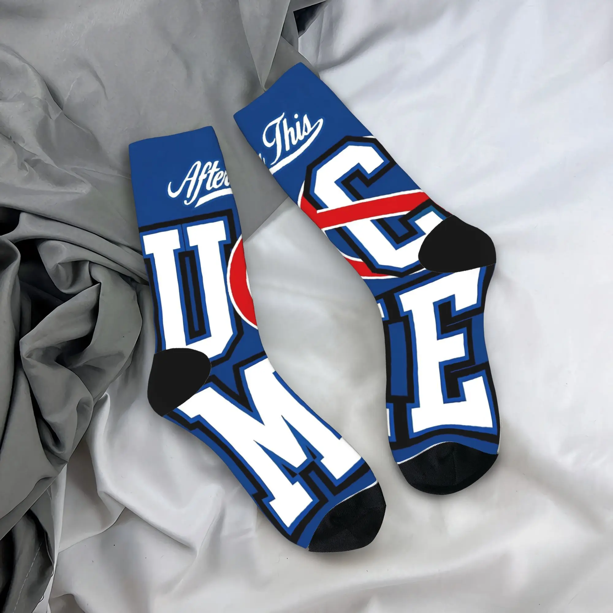 

John Cena Wrestling Stockings Pattern Funny Socks Autumn Anti Skid Socks Adults Men Skateboard Warm Soft Socks