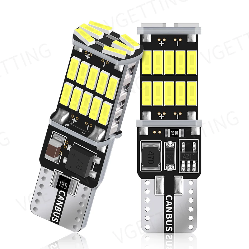 

10 шт., Лампы Canbus T10 W5W 194, 501 Φ 4014, чип SMD 6000K