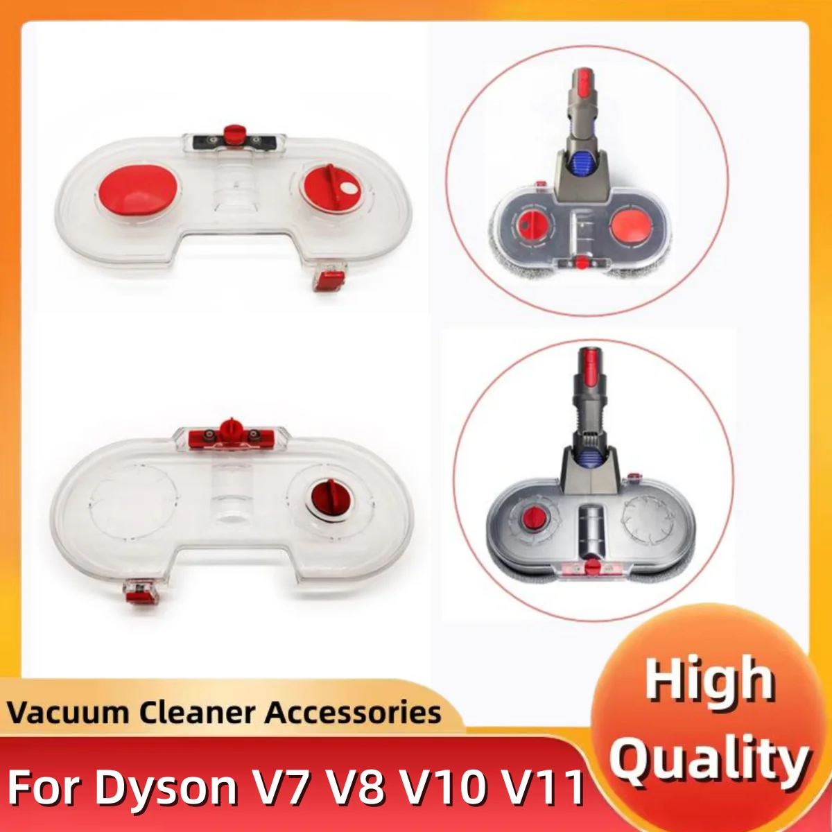 Applicable for Dyson V7 V8 V10 V11 Vacuum Cleaner Electric Mop Water Tank Electric Mop Head Accessories