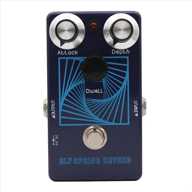 

HOT! ELF SPRING REVERB Guitar Bass Effect Pedal For Vintage Voiced Reverb Echo Guitar Bass Effect Pedal