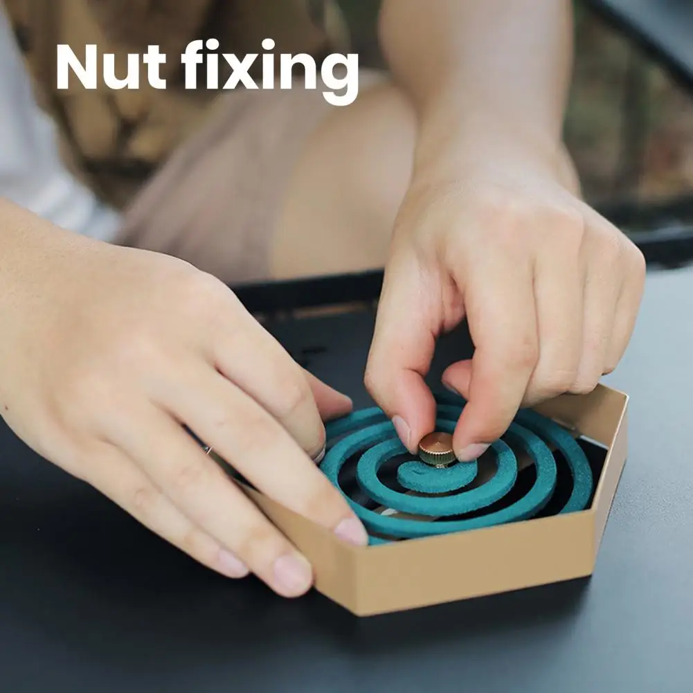 

Mosquito Spiral Holder Mosquito Coil Holder Hexagonal Mosquito Incense Holder Heat-resistant Reusable Outdoor Coil Holder for A