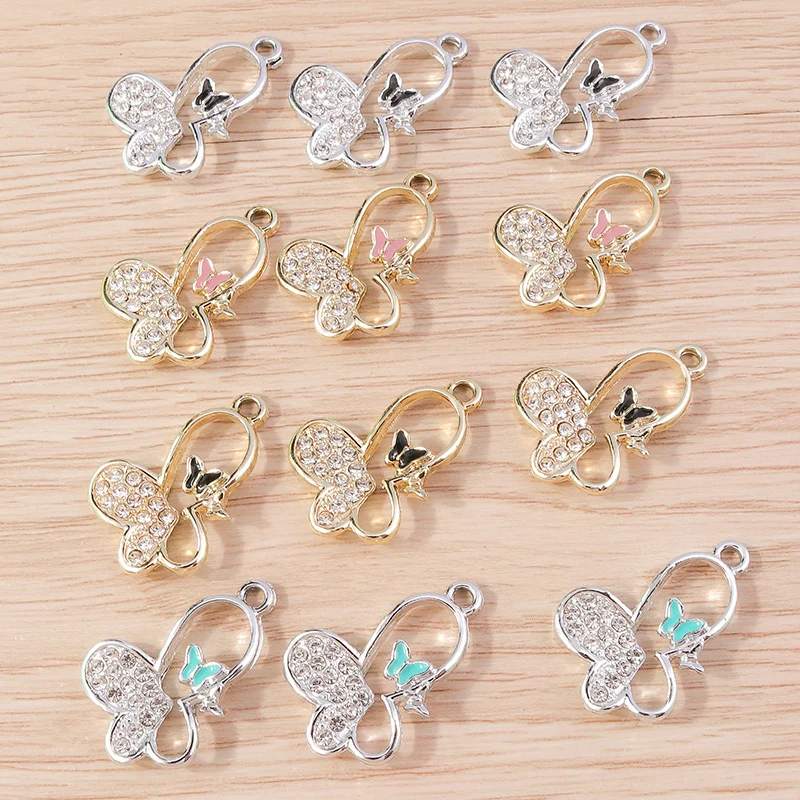 10 Stück 12 x 23 mm süße Legierung Liebe Herz Schlüssel Charms Anhänger für Schmuckherstellung Halskette Ohrringe DIY handgemachte Schlüsselanhänger Handwerk Versorgung – Detail 10