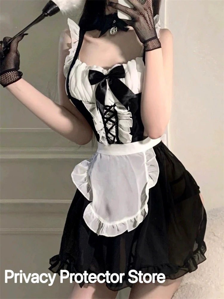 Lolita Hot Costume Babydoll Dress Uniform Erotic Role Play Cute Live Show Women Sexy Lingerie Cosplay Costumes Maid Servant