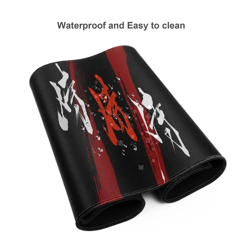 Tappetino per mouse in stile giapponese XL Accessori da gioco Tastiera per giocatori da ufficio Samurai diavolo Tappetino per scrivania Tappetino per mouse anime grande per laptop antiscivolo