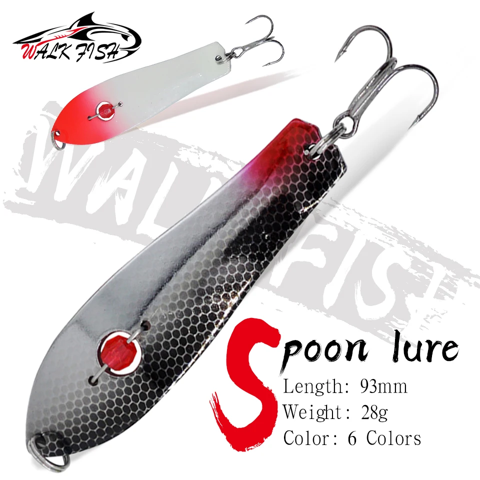 

WALK FISH 1 шт. 9,3 см 28 г ложка приманка цветная металлическая приманка с блестками искусственная приманка морской окунь металлические блесны рыболовная поддельная приманка три крючка