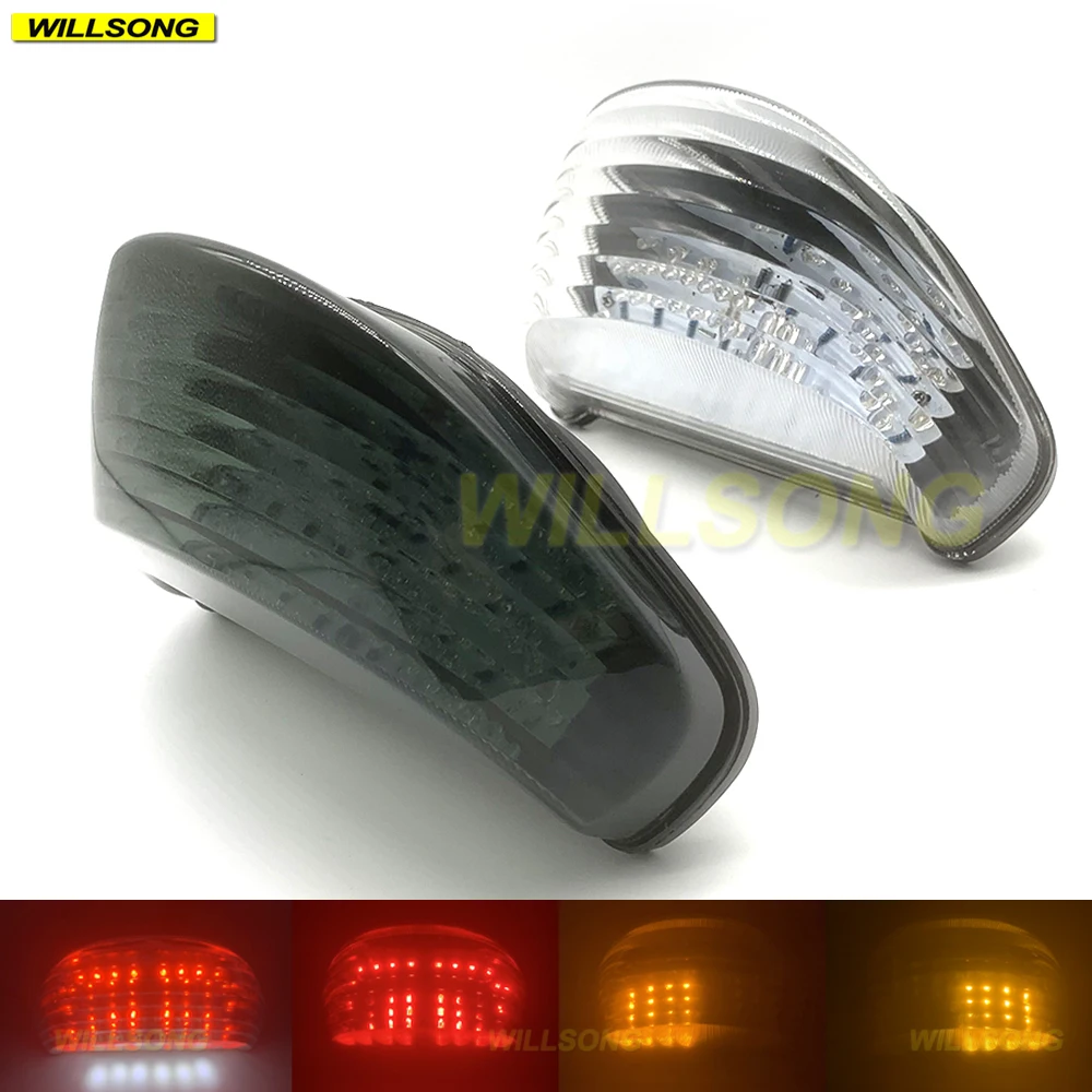 For Kawasaki ninja ZX12R 2000-2005 LED Rear Tail Brake Light Turn Signal Integrated Lamp Blinker Motorcycle Accessories Lighting