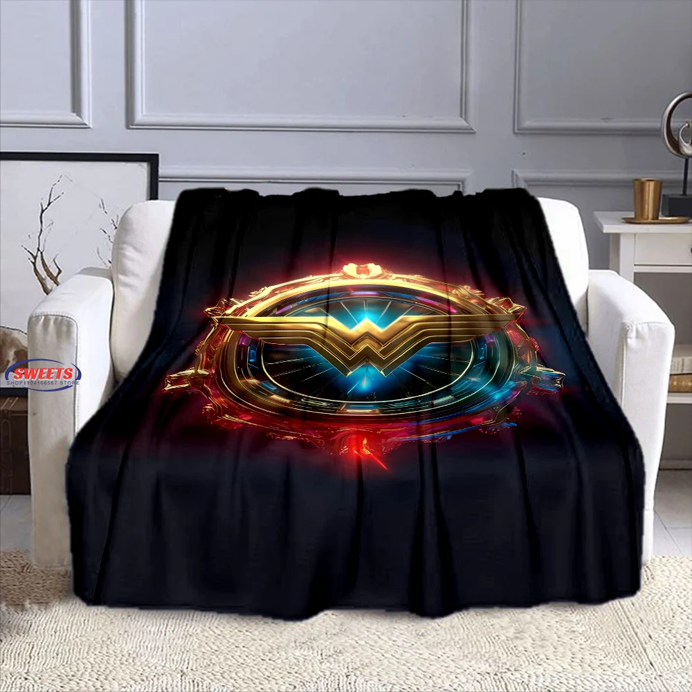 New Arrival! Classic Wonder Woman Blanket Sofa Bed Four Seasons Soft Fluffy Quilt Blanket Flannel Throw Outdoor Leisure Nap Gift