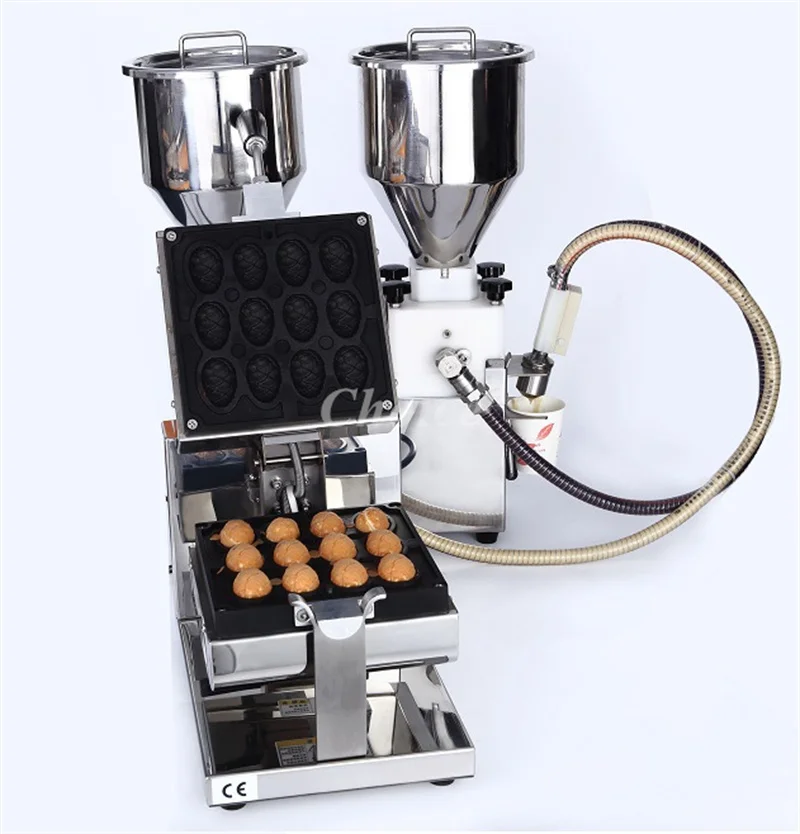 Double Cylinder Jam Filling Machine Cupcake Maker Taiyaki Maker Jam Filler Small Taiyaki Filling Making Machine Cream Filler