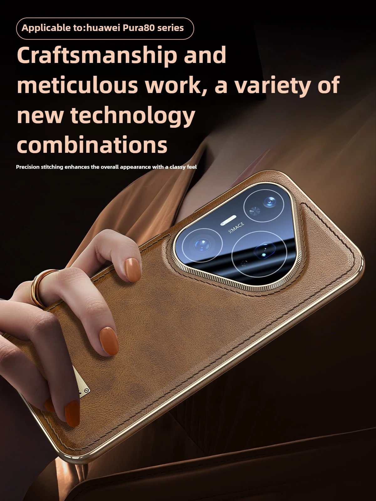 

[Car Magnetic Charging] for Huawei Pura80 Pro Case Lens Full Coverage Oil Wax Leather Texture Case for Pura80 Ultra Pura70 Pro
