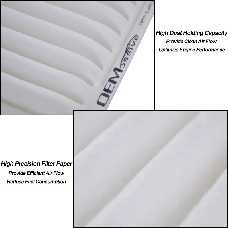 For Toyota Prestige Camry XV40 XV50 2007 2008 2009 2010 2011 2012 2013 2014 2015 2016 2017 2.4L 2.5L 2AR-FE 2AZ-FE Air Filter