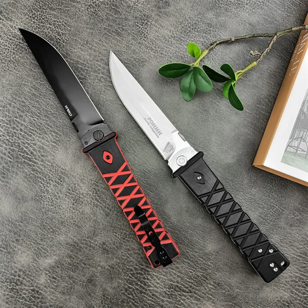 Pocket Camping Folding Knife 440C Steel Blade G10 Handle Fliper Knife EDC Outdoor Hunting Self Defense Military Tactical Tools