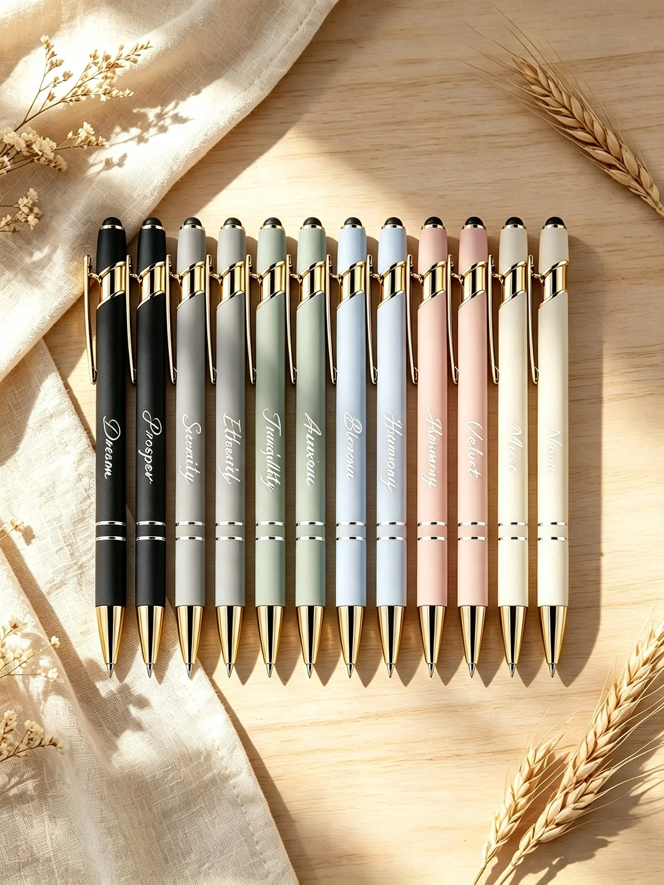 Customizable Engraved Metal Ballpoint Pen Personalized Name Text Gift for Weddings Teachers Office Maids of Honor Graduates in S