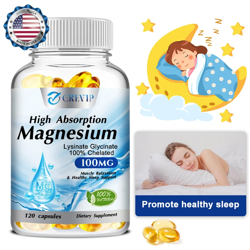 

Magnesium Glycinate Lysinate - Stress Relief, Improved Sleep, Enhanced Memory, and Promotion of Healthy Sleep