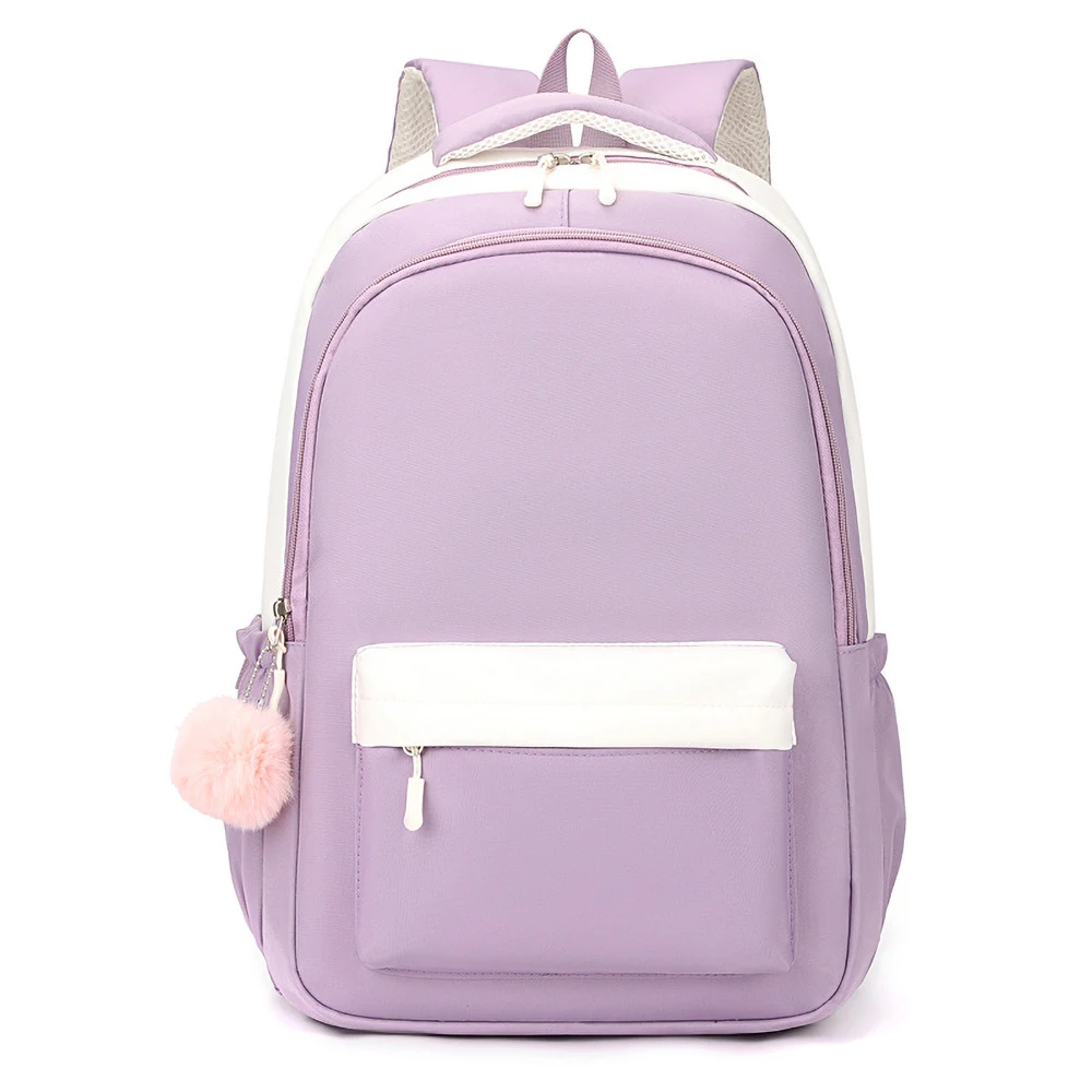 Backpack girls small fresh girl schoolbag high appearance level simple light portable waterproof candy colored backpack