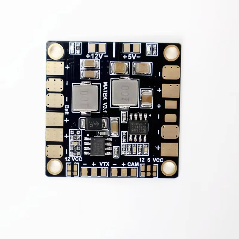 Matek Mini Power HUB PDB Placa de distribución de energía PDB con BEC 5V/12V para Dron FPV Quadcopter QAV250 ZMR250
