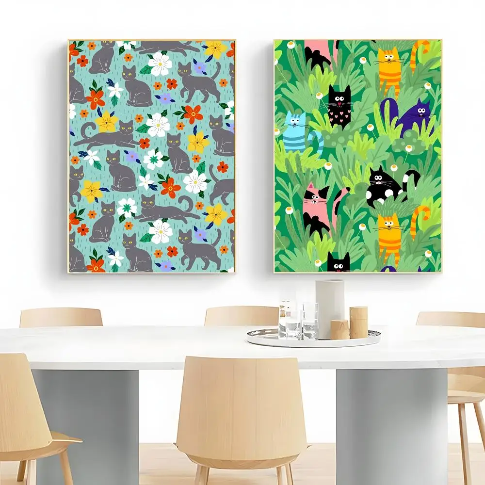 Gentle Illustration S-Simple and cozy plants and animals Poster Wall Art Print Decorative Mural Home Decor Gift Unframed
