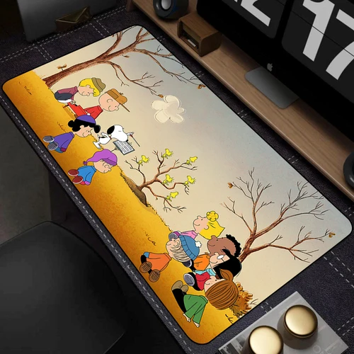Imagen 2 del producto Alfombrilla de ratón grande para escritorio de juegos, alfombrillas de escritorio para teclado de ordenador, alfombrilla de goma antideslizante para jugador de juegos, alfombra para PC, alfombrilla para ratón S-Snoopy Kawaii