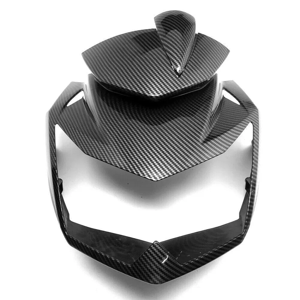 Front Upper Headlight Fairing Carbon Fiber For Kawasaki Z750 2007-2012 Z 750 Fairing decorative panel outer shell protective she