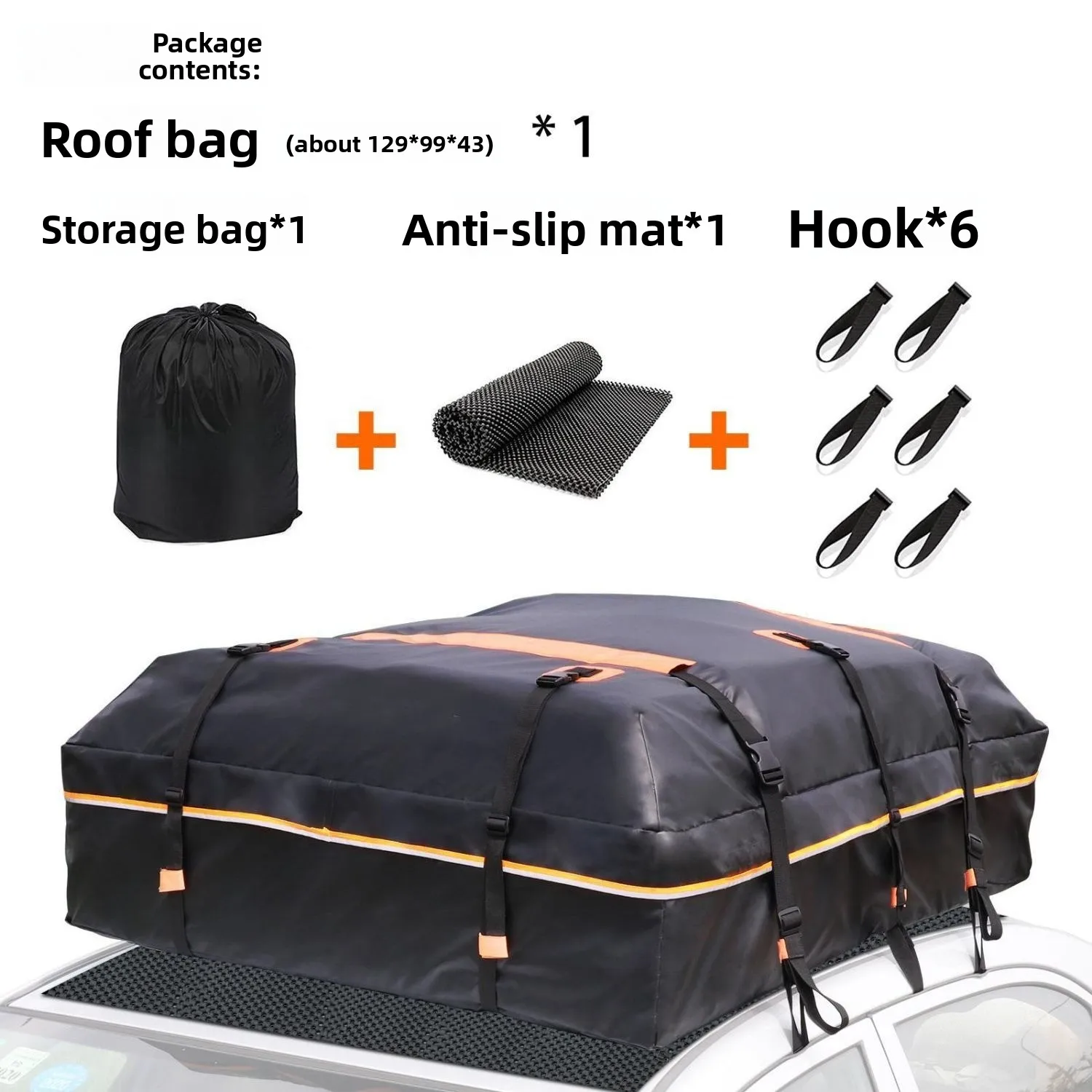 

Large Capacity Roof Rack Universal Roof Waterproof Luggage SUV Luggage Frame Rainproof Bag Car Duffel Bag