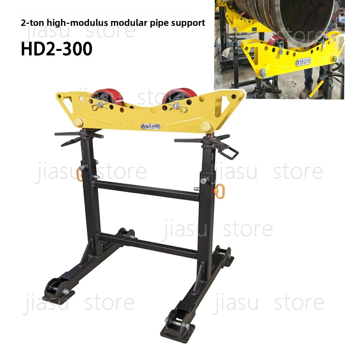 Adjustable Modular Pipe Roller Support Heavy Duty Pipeline Fixing Bracket