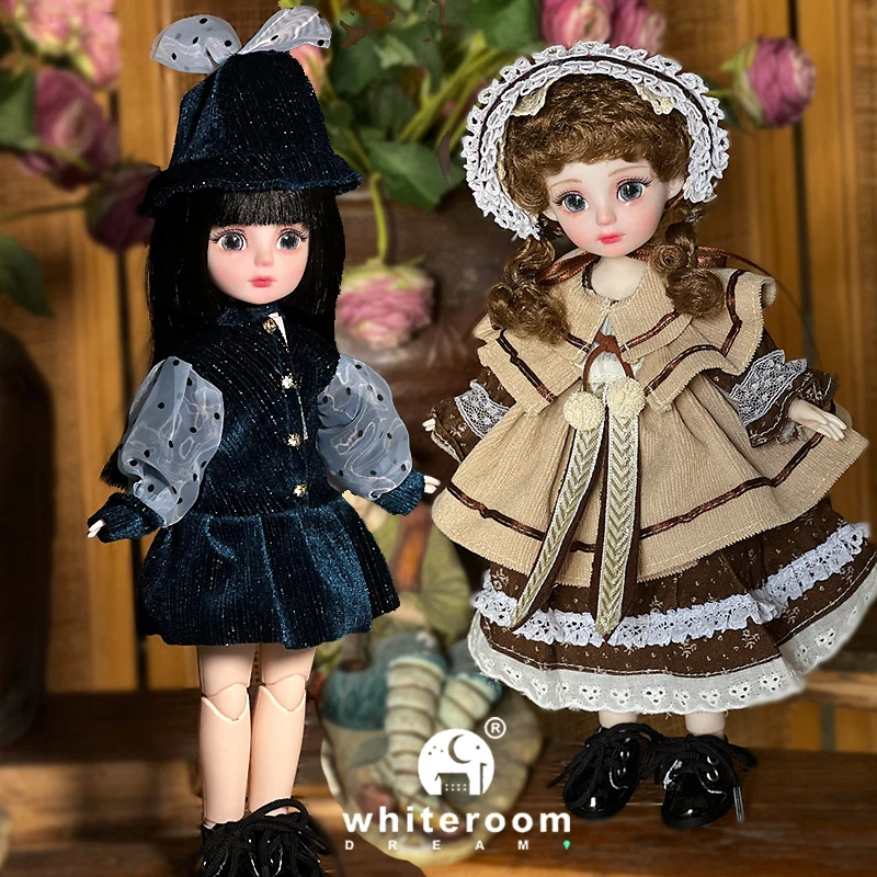 Giocattoli per bambole snodati a sfera bambole Bjd per bambole per ragazze 1/6 occhi grigi stellati 30cm Lolita Fashion Dress giocattolo fai da te