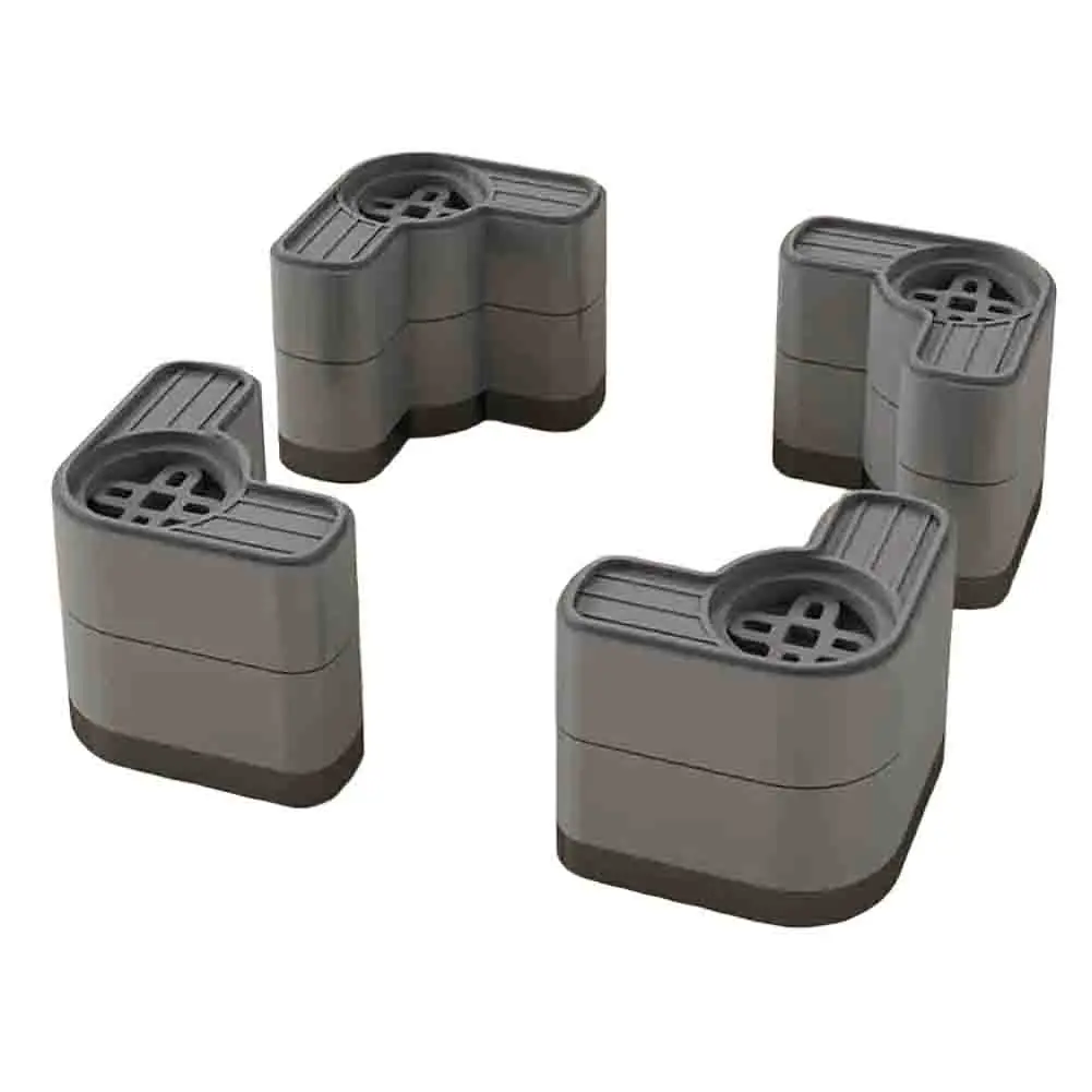 

Washing Machine Stability Height Adjustable Base Antislip Pad Vibration Absorbing Pads Set Accessory Functional Design