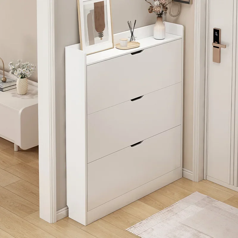 

Ultra-thin shoe cabinet, entrance cabinet at home door, indoor storage integrated, small and narrow tipping bucket shoe rack