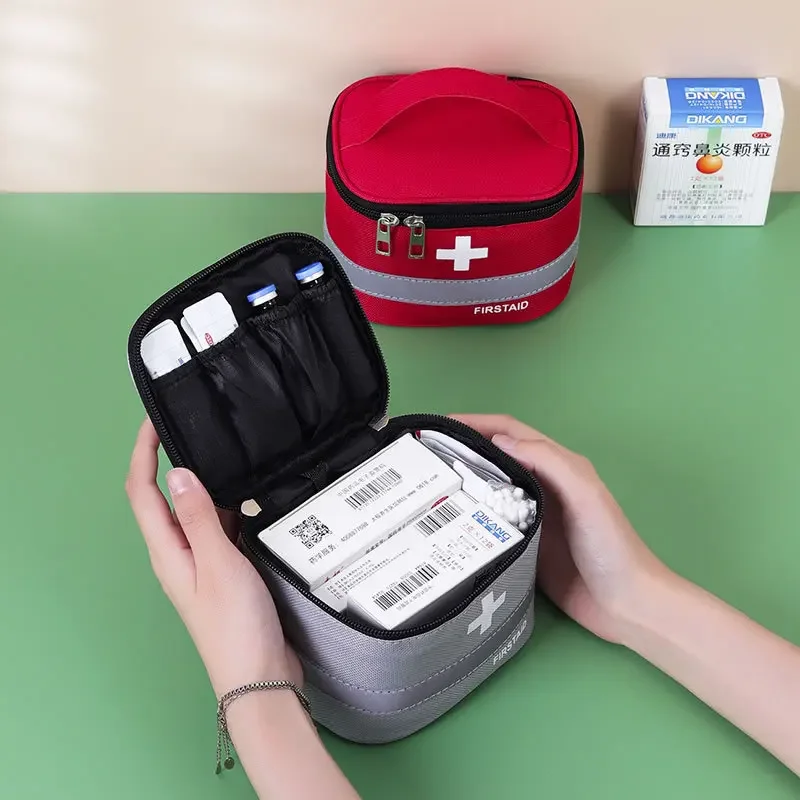 Borsa per la conservazione della medicina Kit di pronto soccorso da viaggio borse per medicinali Organizer campeggio borsa per la sopravvivenza di emergenza all'aperto portapillole