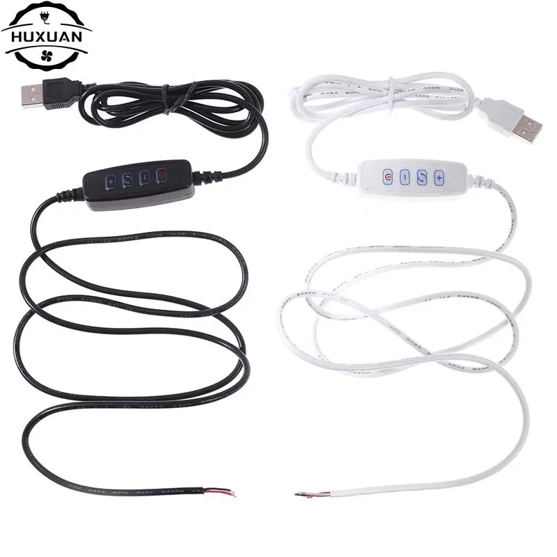 1pc LED Dimmer USB Port Power Supply Line Extension Cable With ON OFF Switch Adapter