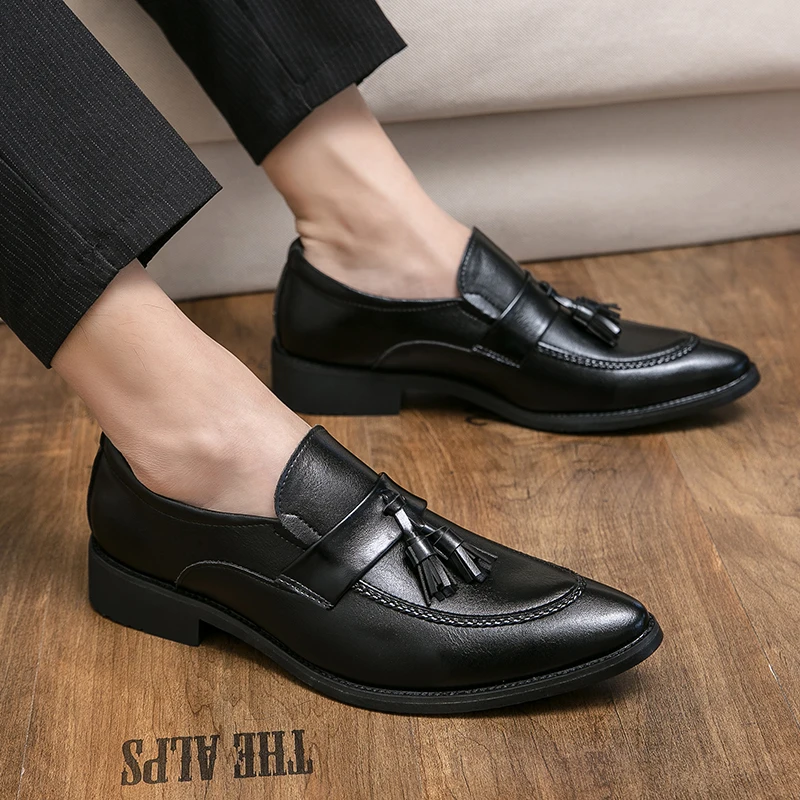 

Casual men's leather shoes New Versatile Styles Fashion Formal Party Daily Business Leisure Office Plus Size 38-48 loafer