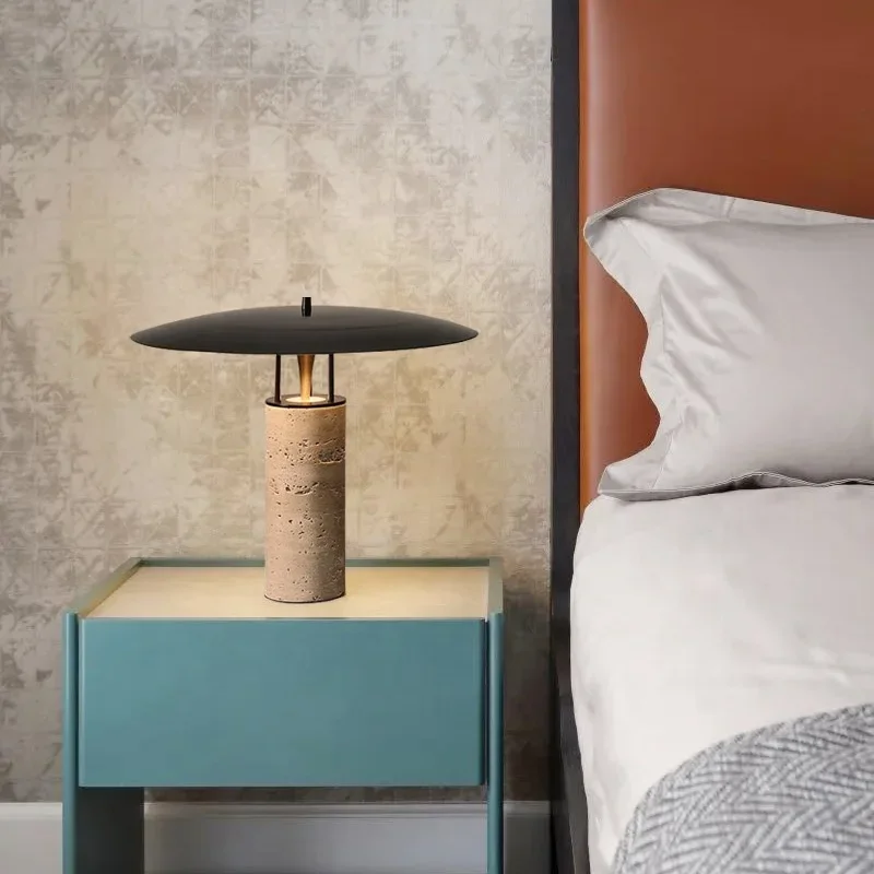 Imagem -03 - Cave Stone Reading Lamp Design Artístico Sala de Estar Quarto Criativo Cabeceira Table Lamp Design Moderno Minimalista