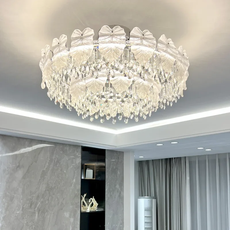 

Smart tmall elf bedroom living room lamp modern simple atmosphere main lamp crystal ceiling lamp