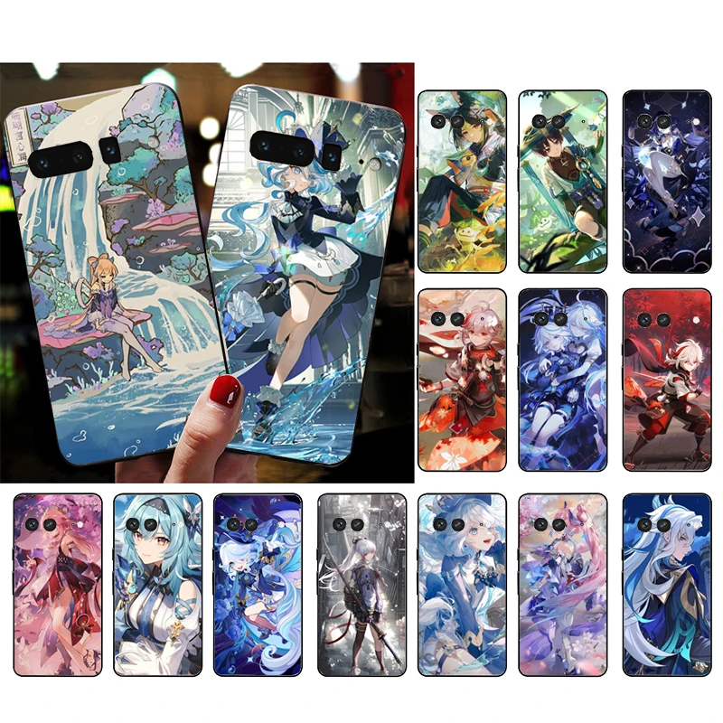 Genshin Impact Anime Phone Case For Google Pixel 9 Pro XL 8 7 6 Pro Pixel 8A 7A 6A 4A 3A 3XL Pixel 8 7 6 5 4