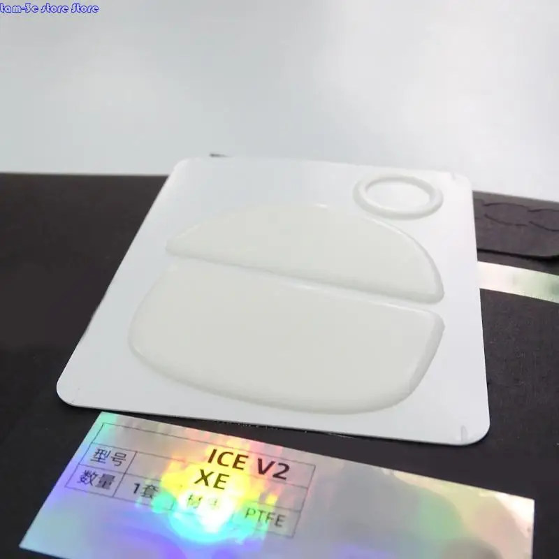 D0UA 1Set Ice Version Mouse Feet for VAXEE XE Mouse Feet Pad Glides Curveds Edges Mouse Skates Sticker