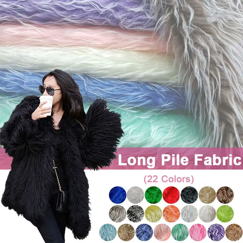 50x160cm Falling Water Plush Fabric 3cm Pile Length Artificial Plush Fur Fabric For Making Decorative Carpet Background DIY Sew