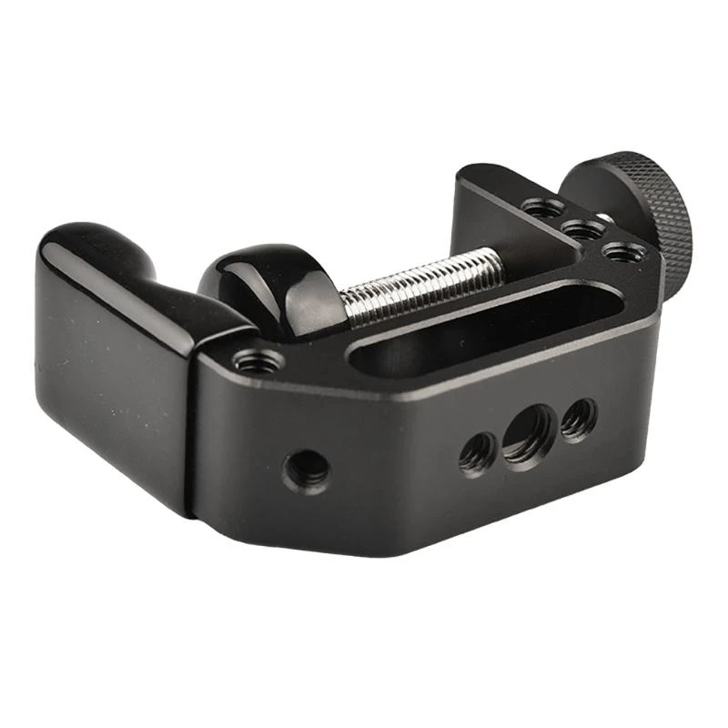 090F Photography C-Clamp Desktop Clip Mount Holder Stand with 1/4" 3/8" Thread Hole