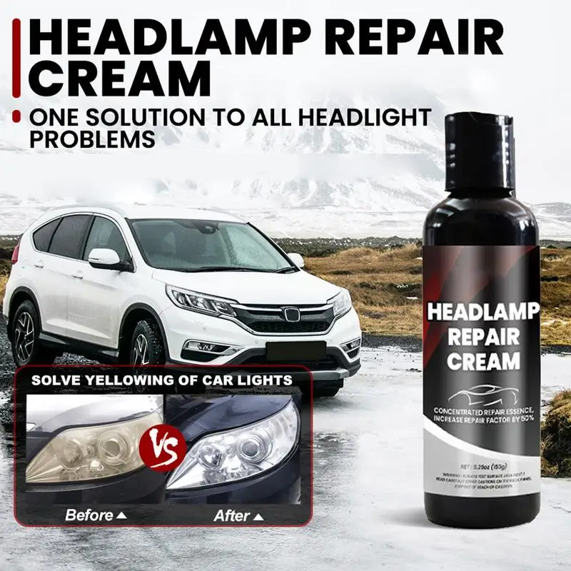 Headlight Restoring Cream 150g Headlight Polisher Car Headlight Cleaner Lens Polisher Headlight Renewal Polish Headlight Cream