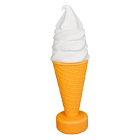 Ice Cream Shape Model Display Amusement Park Trucks Cart Desk 60cm 24inch Giant No Lamp Bulb Sculpture Fashion Shape Stand Joy