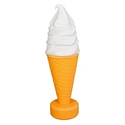 Ice Cream Shape Model Display Amusement Park Trucks Cart Desk 60cm 24inch Giant No Lamp Bulb Sculpture Fashion Shape Stand Joy