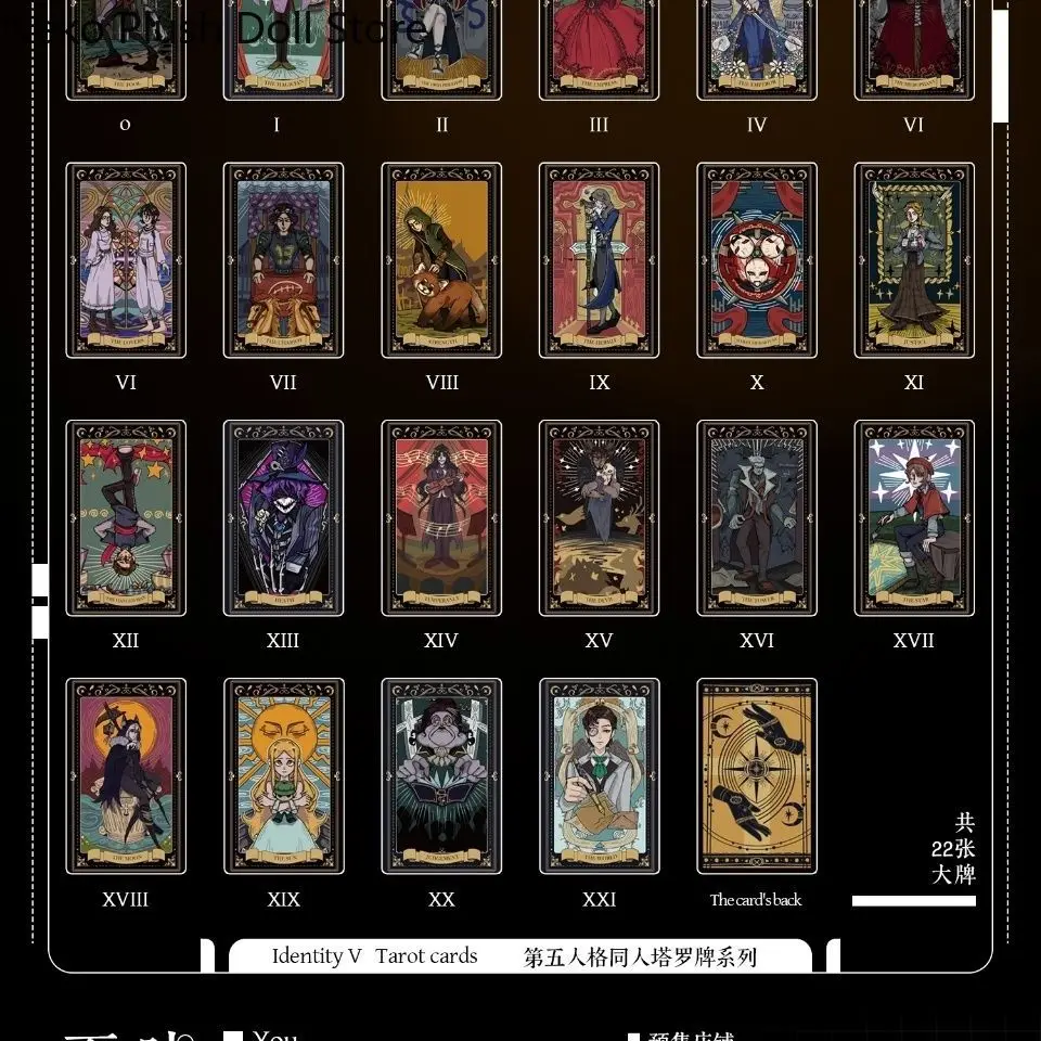 

Identity V Anime Card Mascot Student Accessory Fans Gift Role Play Cartoon Christmas Birthday Gifts Anime Cosplay Halloween