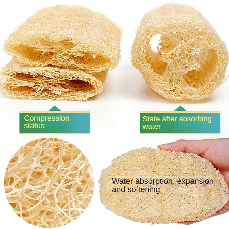 100% Natural Loofah Exfoliating Body Sponge Loofah  Scrubber for Bath Skin Care In Bath Spa Shower Wholesale Body Bath Brush