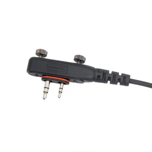 Zestaw słuchawkowy z mikrofonem PTT do radiotelefonów ICOM IC-F16 F21 F26 F1000 F4000 F4001 V8 V80, słuchawki z tubą powietrzną — zdjęcie produktu 5