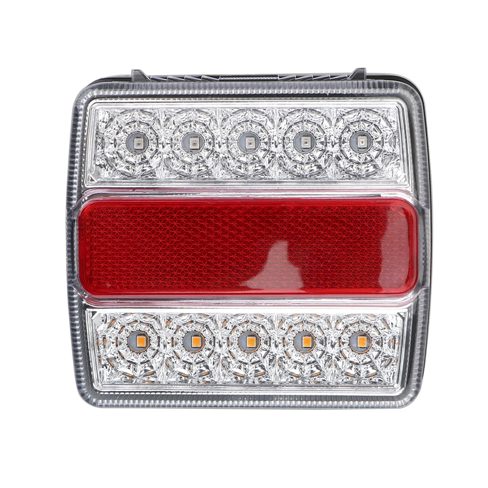 Car Truck Tail Light Combination Towing Taillight Yellow and Red White Lighting Number Plate Light